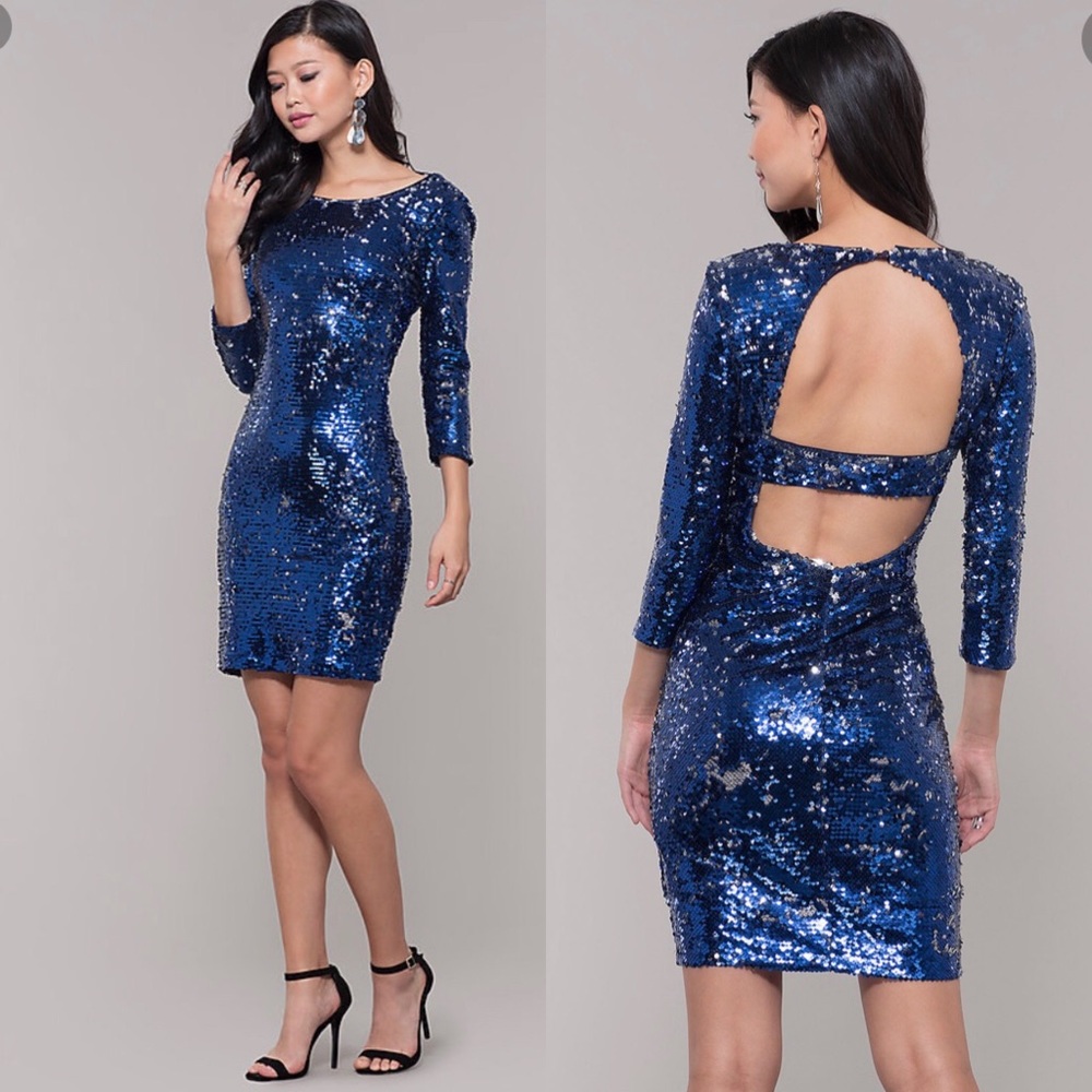 Sequin Hearts Holiday Party Dress